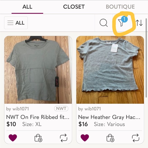 New Heather Gray Hacci Lettuce Edge Crop Tee - Picture 3 of 5